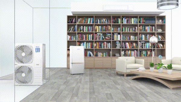 海尔空气能热泵：骄阳变频冷暖一体机