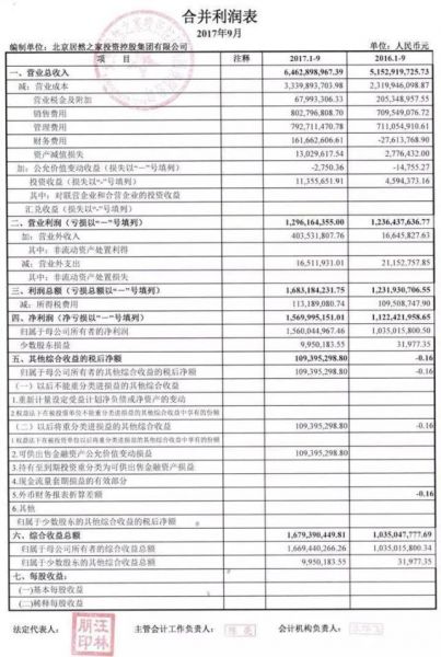 居然之家利润表