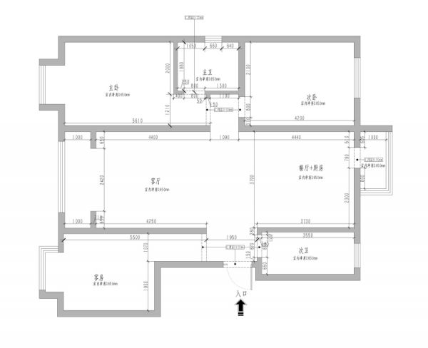 北京大学教师住宅-简欧风格装修效果图
