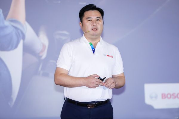 博世热力技术中国高级市场总监王云峰先生在现场发言