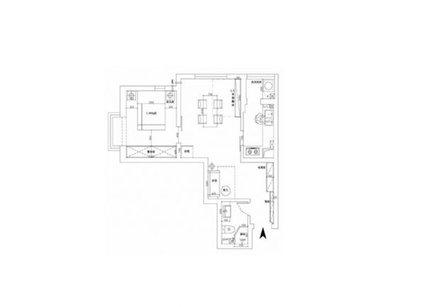 58平的北欧风小户型公寓,一个餐厅顶两个客厅