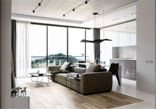 74㎡以灰色为主调,构建出理想住宅