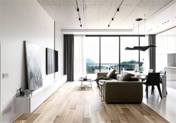74㎡以灰色为主调,构建出理想住宅