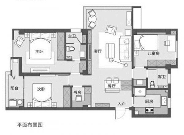 118㎡日式MUJI风三居室,高颜值与强收纳