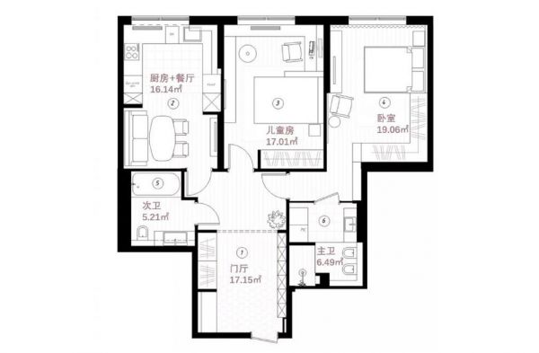 82㎡混搭风格,经典的莫兰迪配色