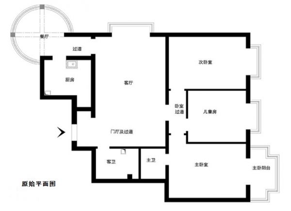 裕龙花园五区160平简欧风格完美家装效果图