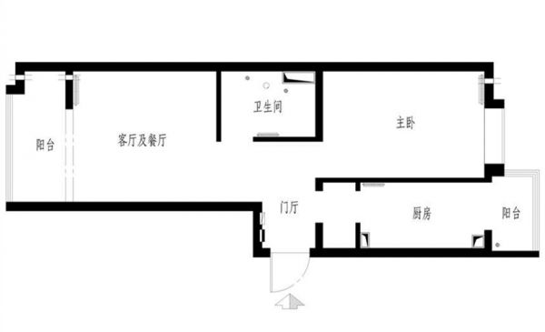 京旺家园50平简约时尚效果图设计