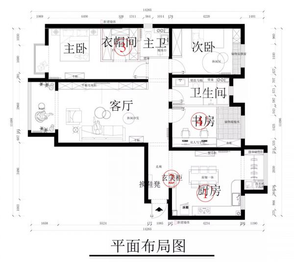现代简约风三居室,喜欢玄关的六边砖