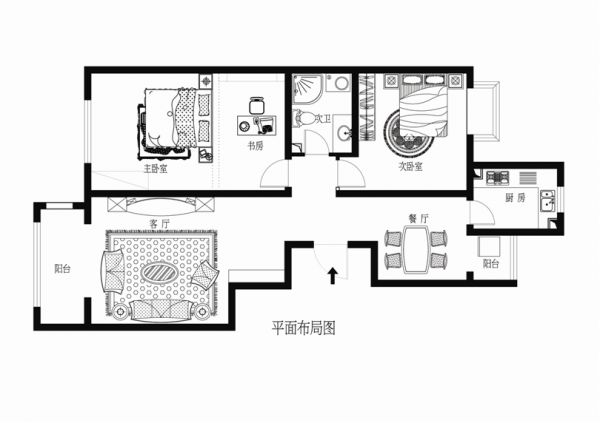 首开缇香郡93平欧式效果图设计赏析