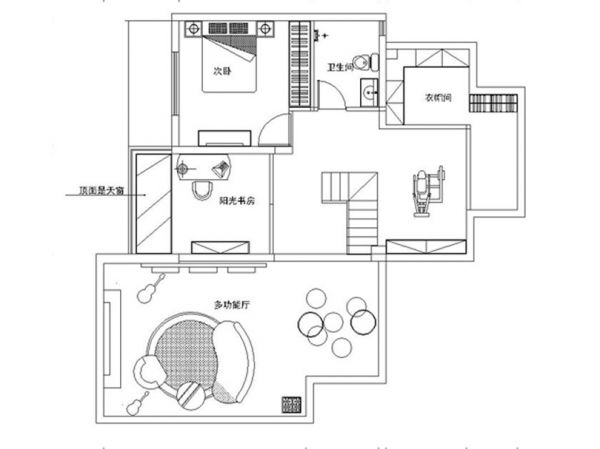 西山花园220平欧式风格效果图设计