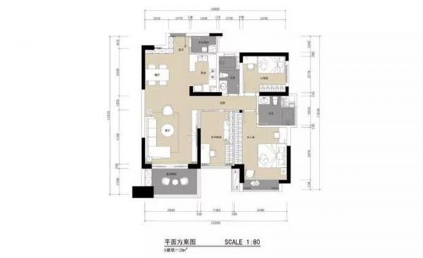 120㎡现代简约风,清爽温馨