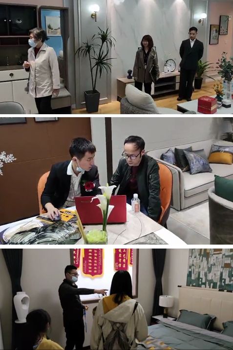  （客户参观样板间）